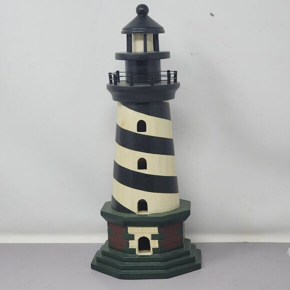 Heritage Mint Nautical Collection 13"‎ Candy Cane Lighthouse Decorative Figurine - Picture 2 of 16